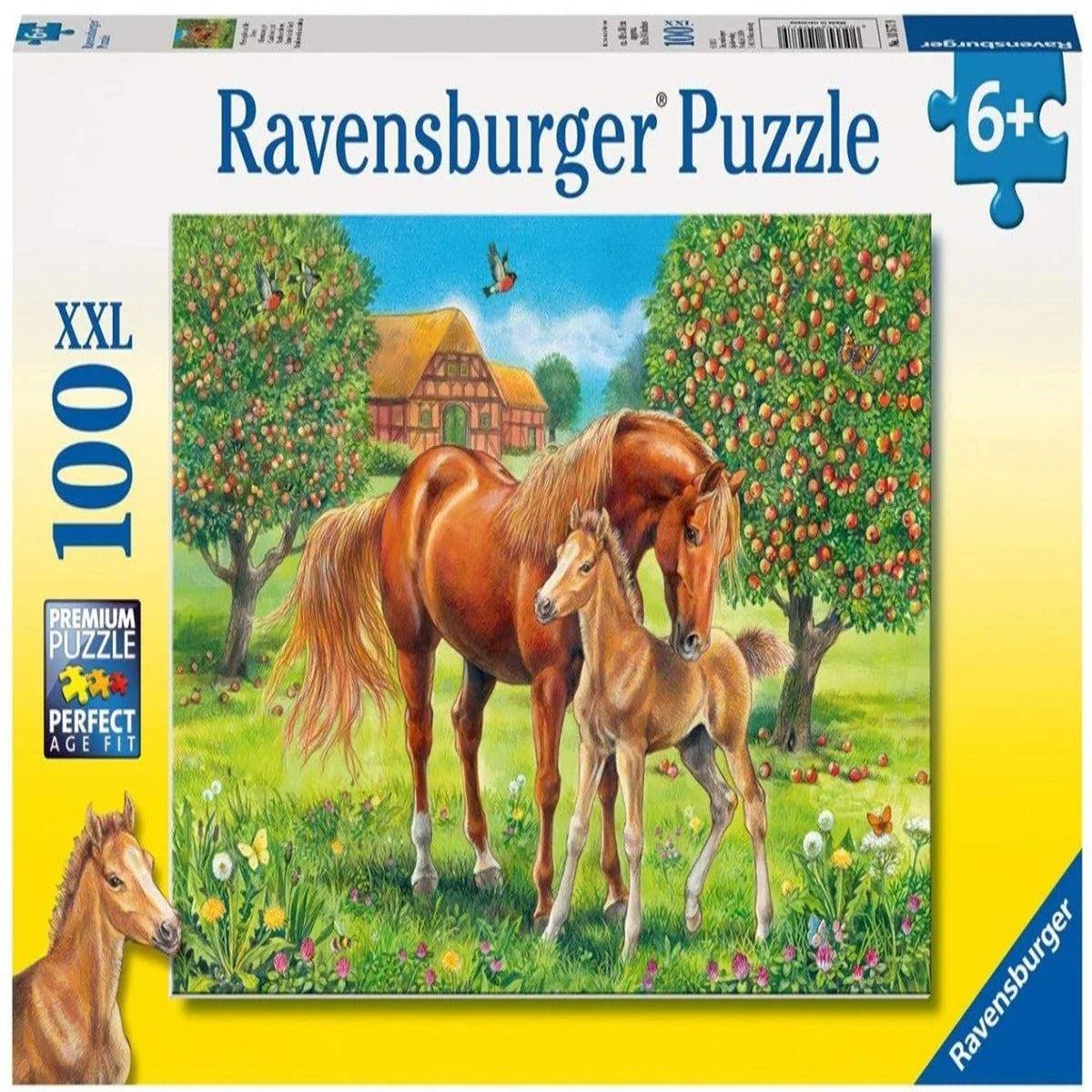 Ravensburger 100 Parça Puzzle Çayırda Mutlu Atlar 105779 | Toysall