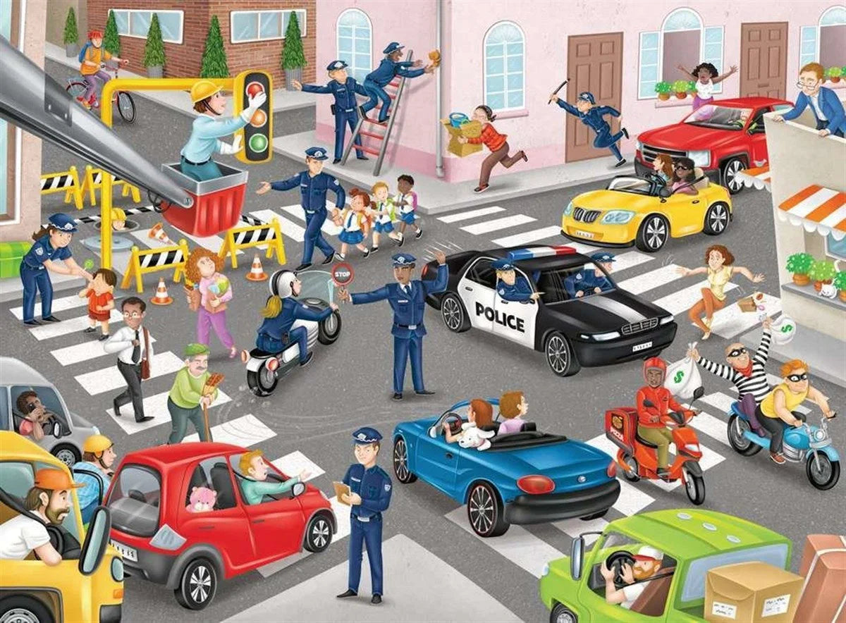 Ravensburger 100 Parça Puzzle Police Patrol 104017 | Toysall