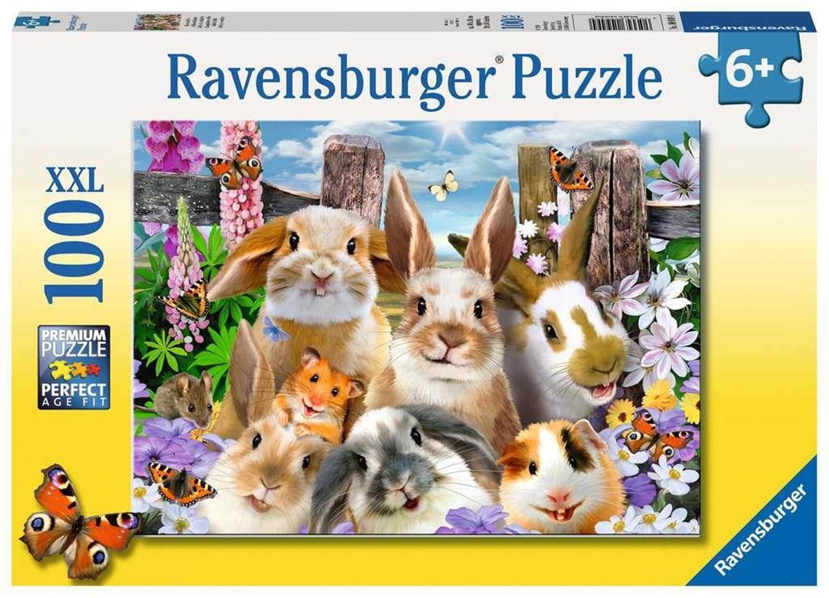 Ravensburger 100 Parça Puzzle Rabbit Selfie 109494 | Toysall