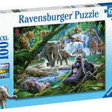 Ravensburger 100 Parça Puzzle Vahşi Hayvanlar 129706
