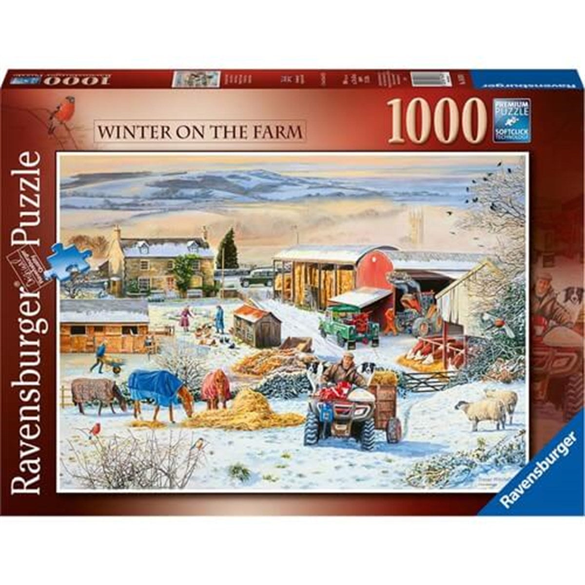 Ravensburger 1000 Parça Puzzle Çiftlikte Kış 164783 | Toysall