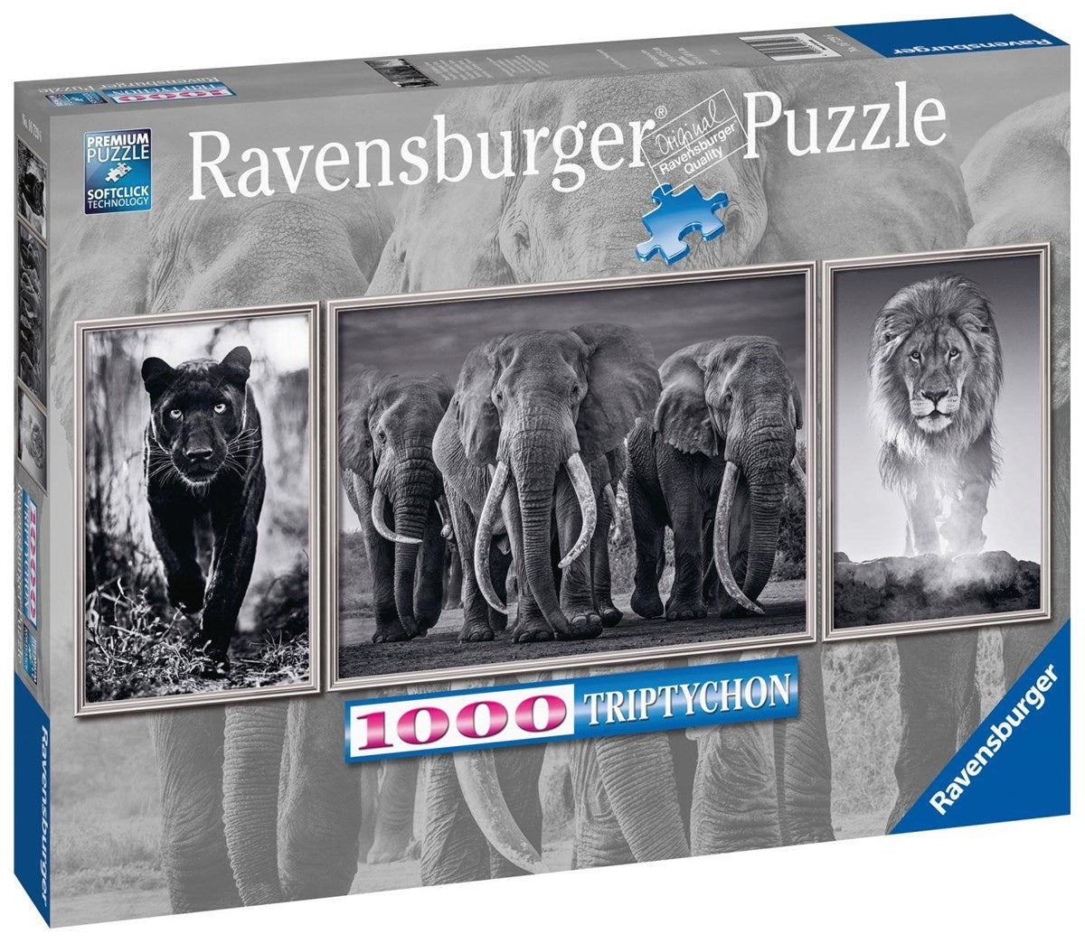 Ravensburger 1000 Parça Puzzle Panter Fil Aslan 167296 | Toysall