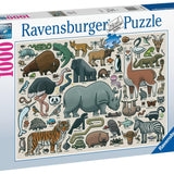 Ravensburger 1000 Parça Puzzle Vahşi Hayvan 168071