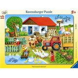 Ravensburger 15 Parça Büyük Çerçeve Puzzle Was Gehort Wohin 060207 | Toysall