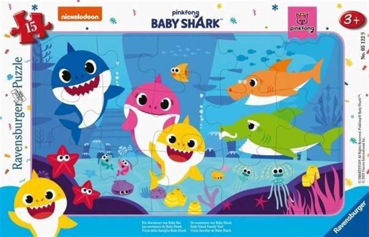 Ravensburger 15 Parça Çerçeveli Puzzle Baby Shark 051229 | Toysall