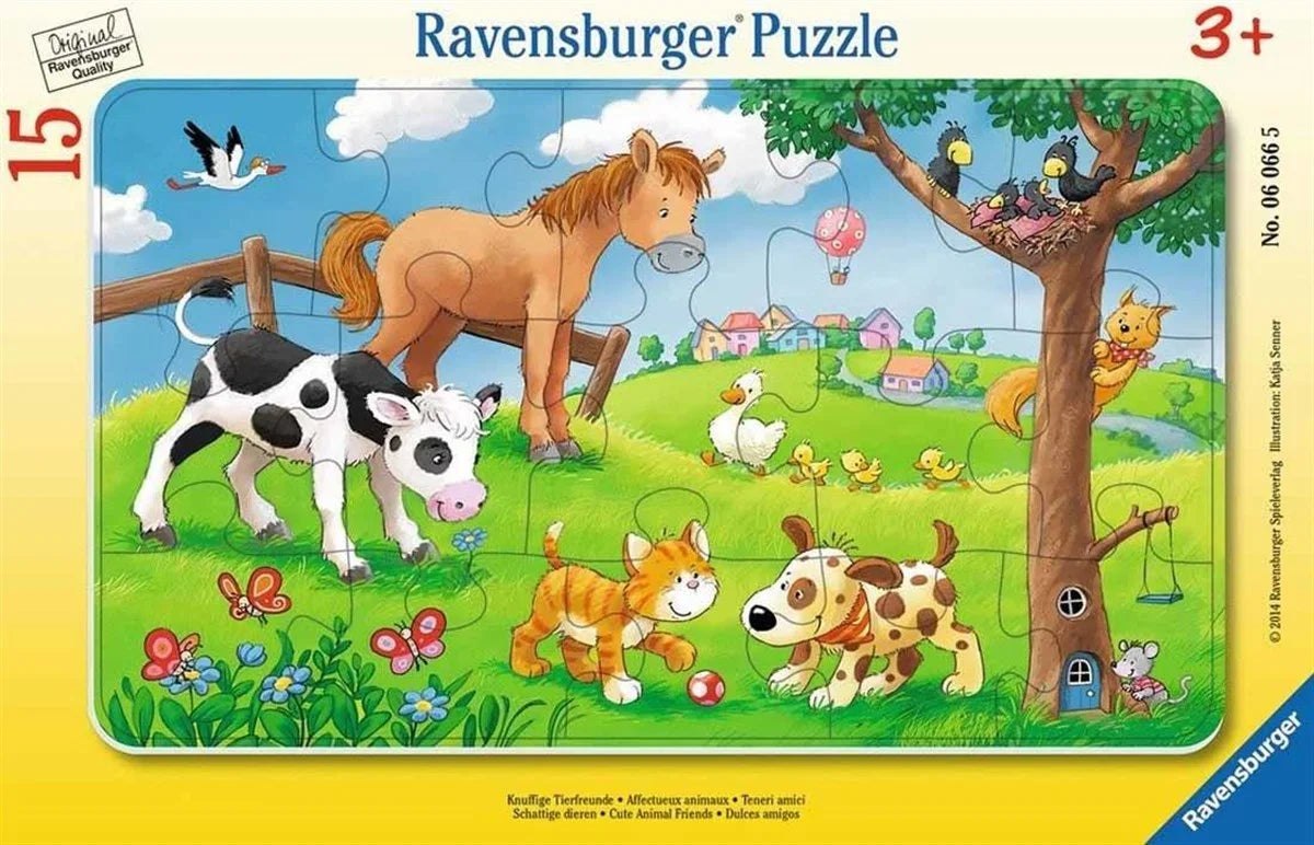 Ravensburger 15 Parça Puzzle Cuddly Friends 060665 | Toysall