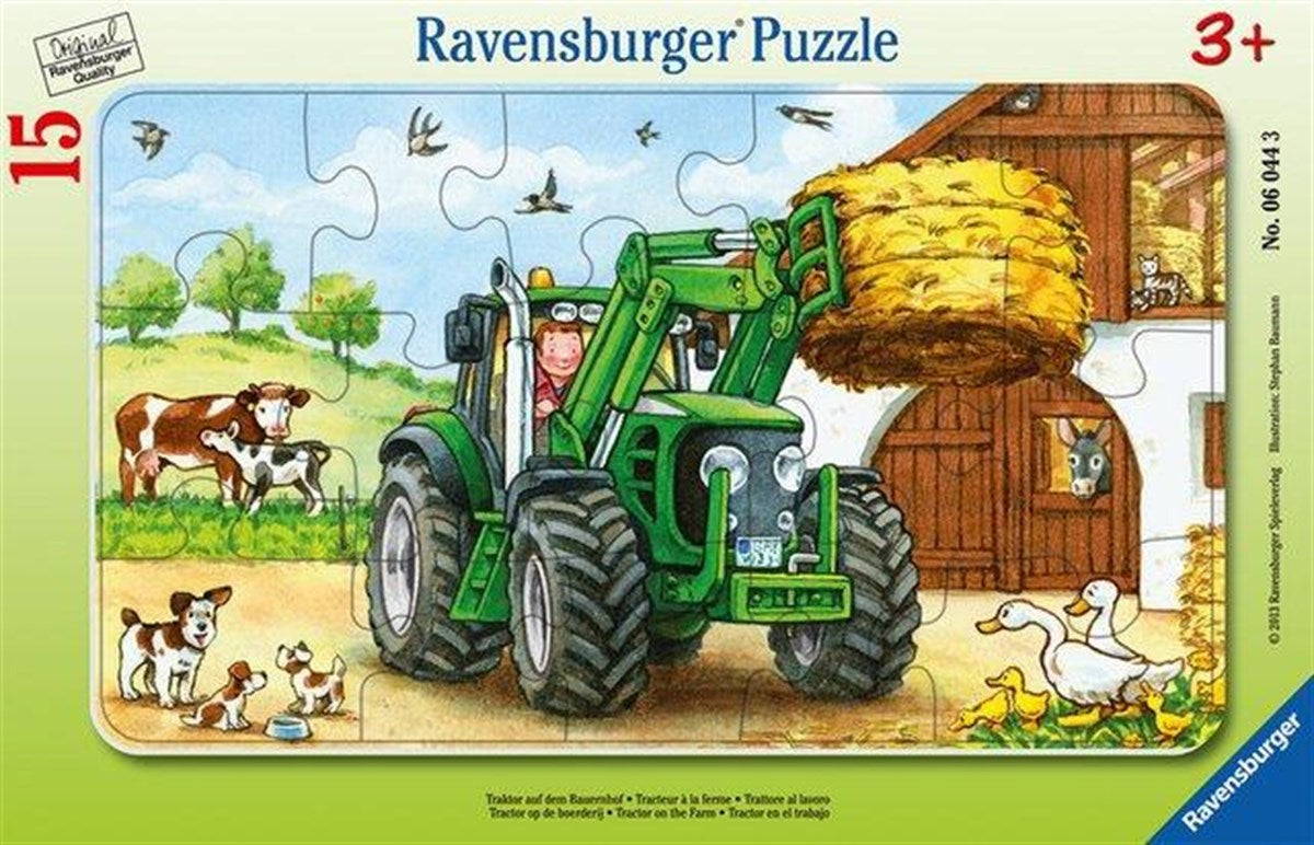 Ravensburger 15 Parça Puzzle Tractor on Farm 060443 | Toysall