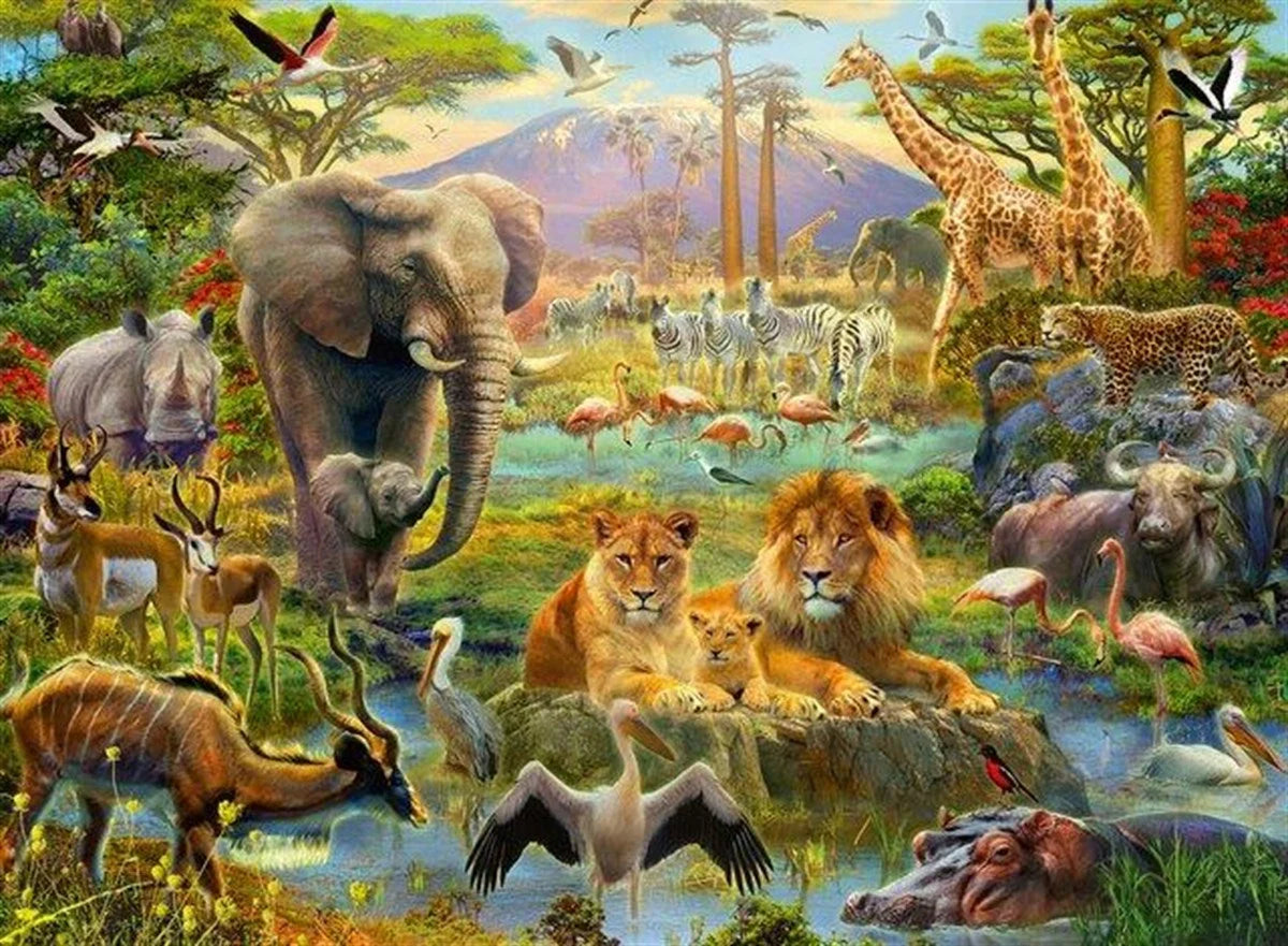 Ravensburger 200 Parça Puzzle Savanna 128914 | Toysall