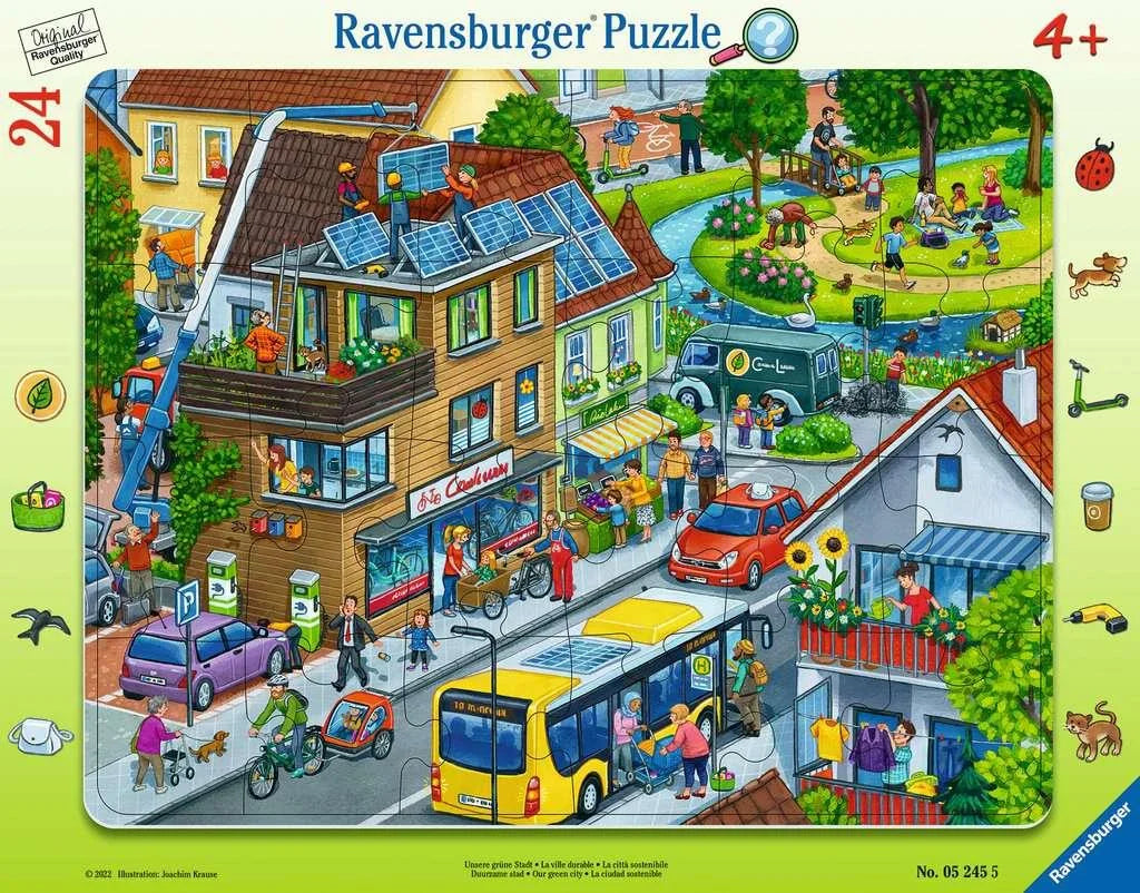 Ravensburger 24 Parça Puzzle Büyük Çerçeveli Şehir 52455 | Toysall