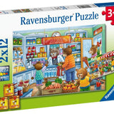 Ravensburger 2x12 Parça Puzzle Alışverişe Gidiyoruz 050765 | Toysall