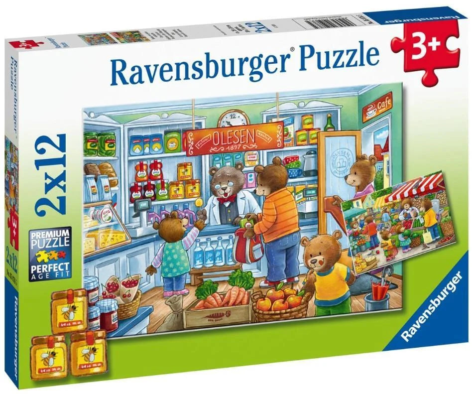 Ravensburger 2x12 Parça Puzzle Alışverişe Gidiyoruz 050765 | Toysall