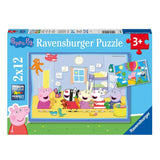 Ravensburger 2x12 Parça Puzzle Peppa Macerada 55746