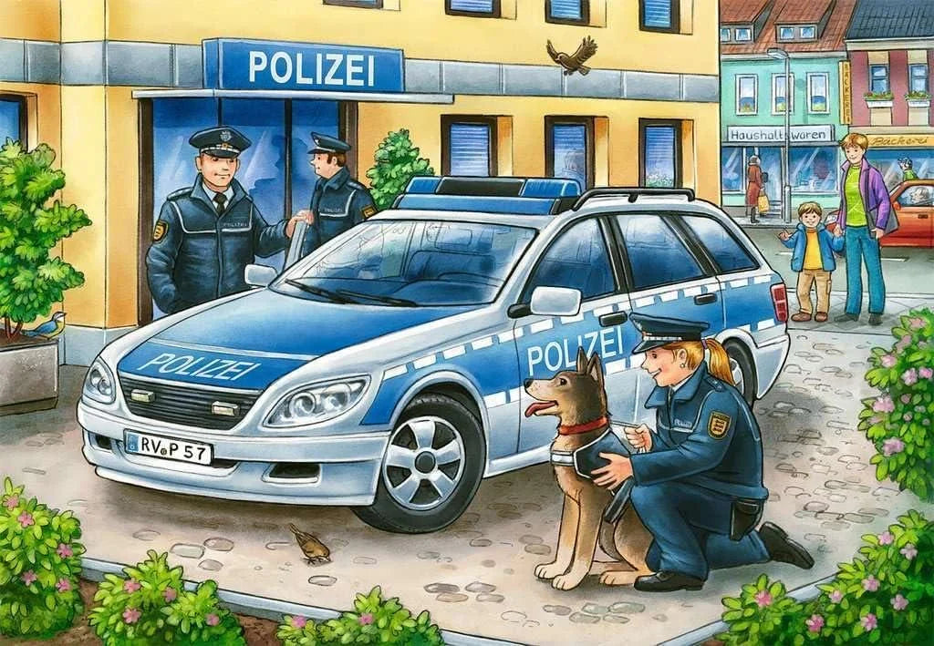 Ravensburger 2x12 Parça Puzzle Polis ve İtfaiye Çocuk 75744 | Toysall