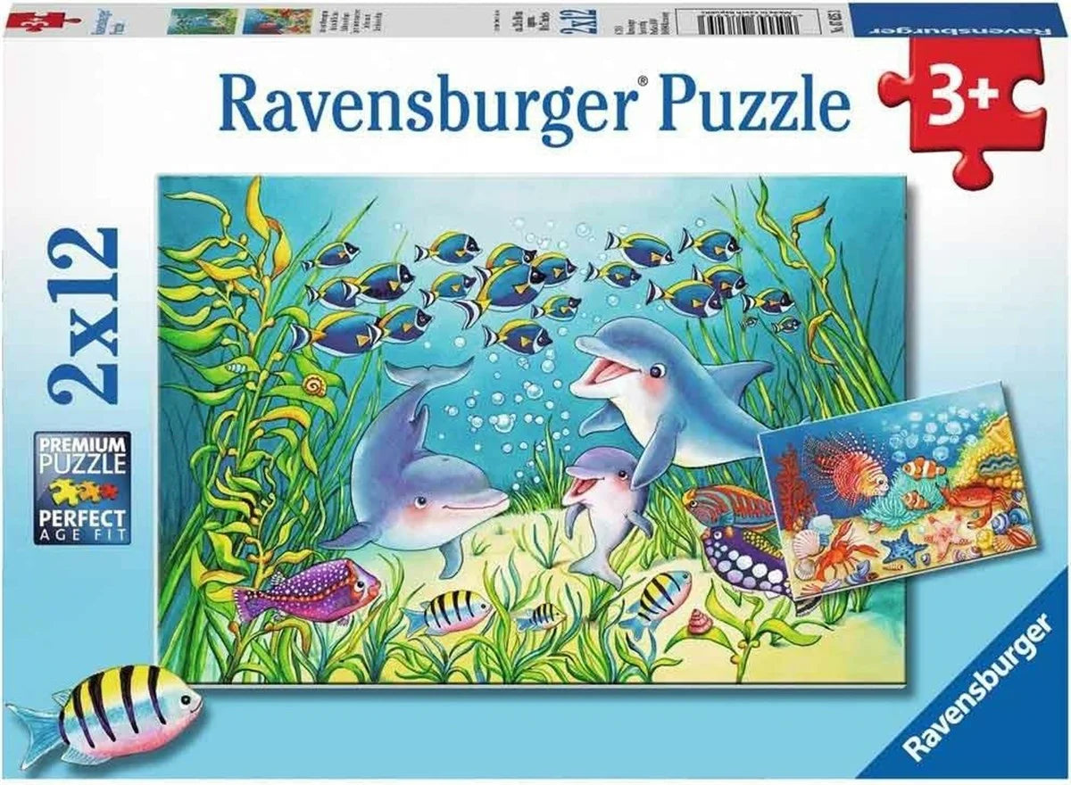 Ravensburger 2x12 Parça Puzzle Sea Bed 076253 | Toysall