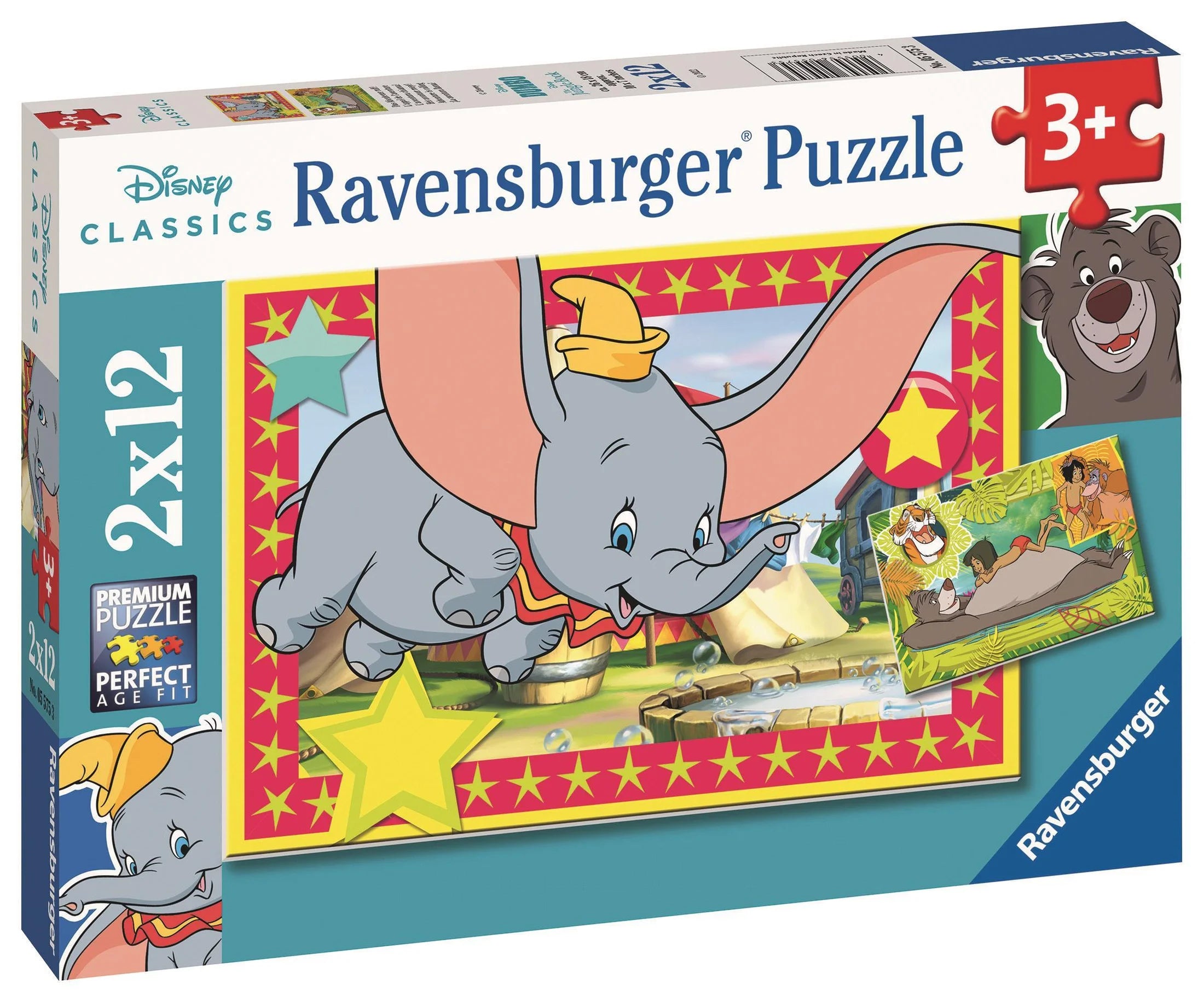 Ravensburger 2x12 Parça Puzzle Walt Disney Hayvanlar 055753 | Toysall