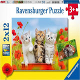 Ravensburger 2x12 Parça Puzzle Yavru Kediler 076260 | Toysall