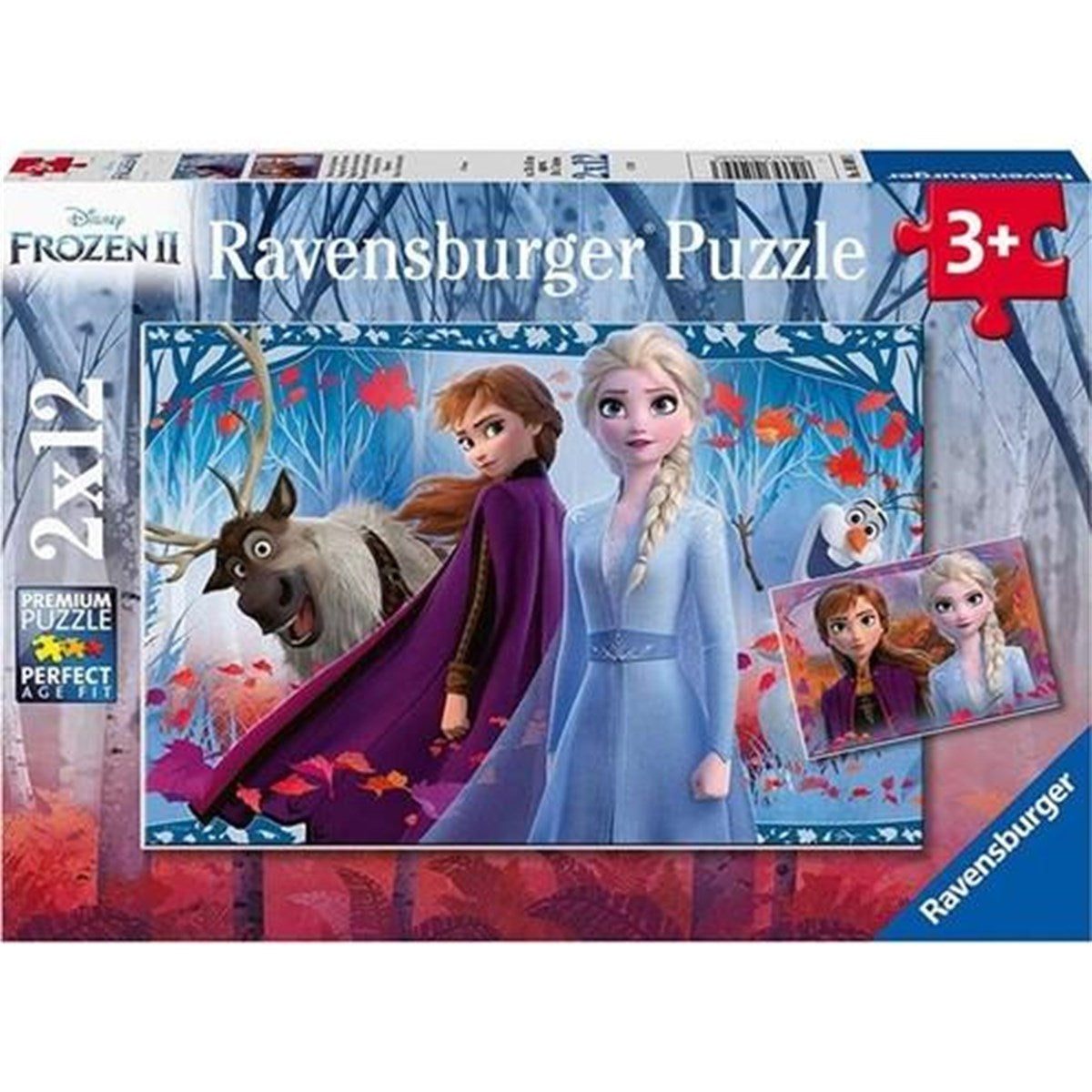 Ravensburger 2x12 Parça WD Frozen2 Puzzle 050093 | Toysall