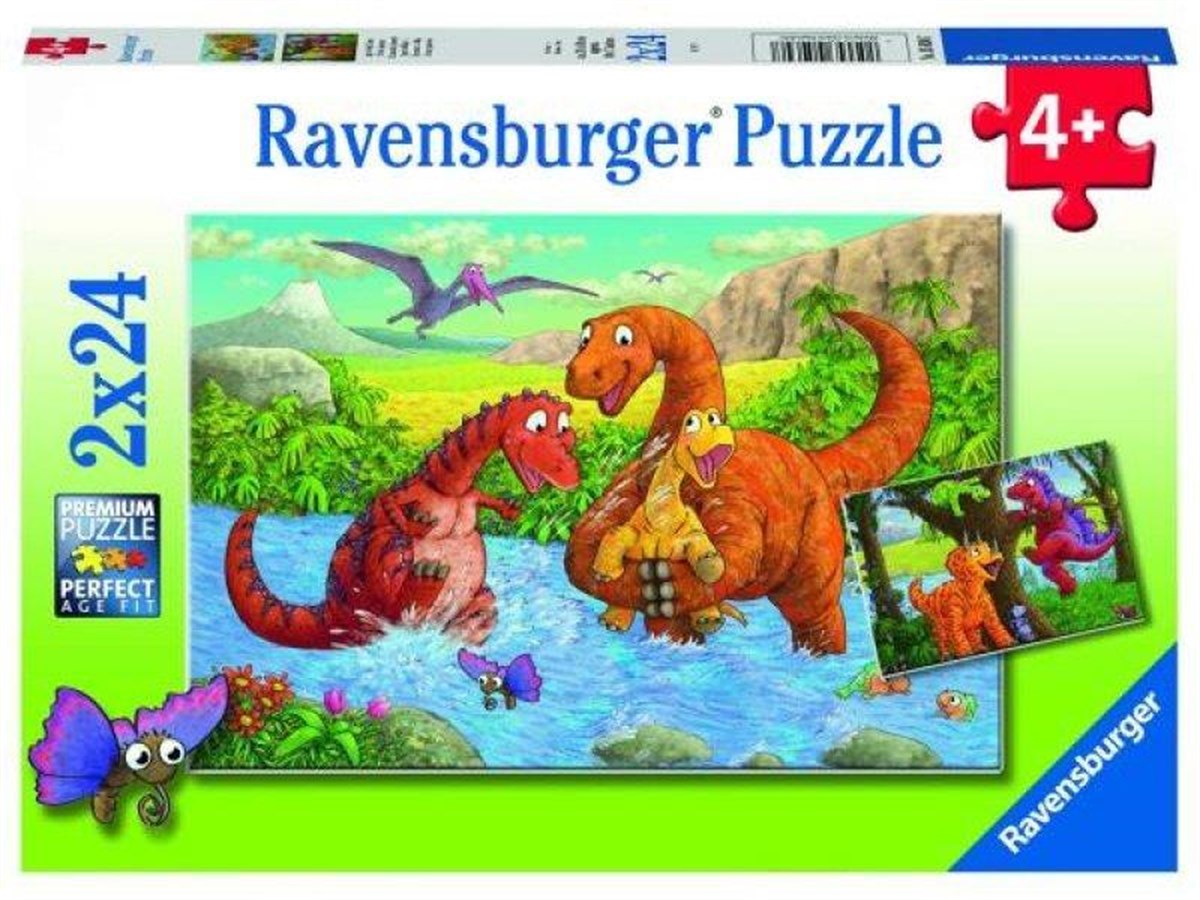 Ravensburger 2x24 Parça Puzzle Dinos 050307 | Toysall