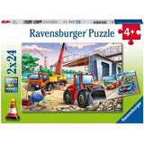 Ravensburger 2x24 Parça Puzzle Kepçe ve Arabalar 051571