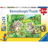 Ravensburger 2x24 Parça Puzzle Koalas Pandas 078202