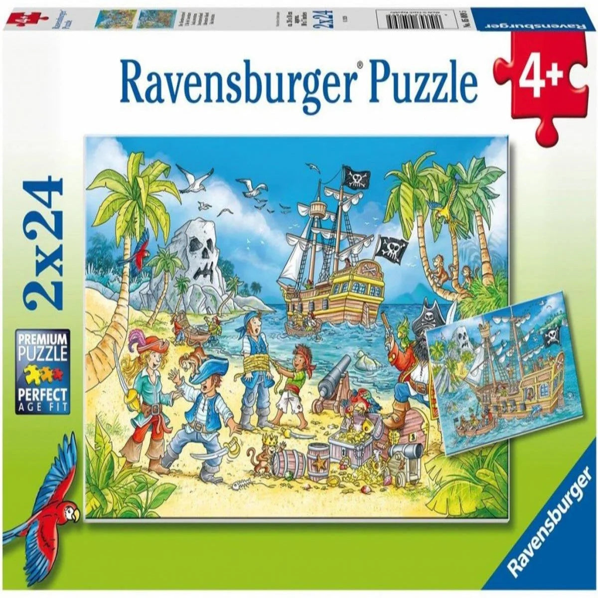 Ravensburger 2x24 Parça Puzzle Macera Adası 050895 | Toysall