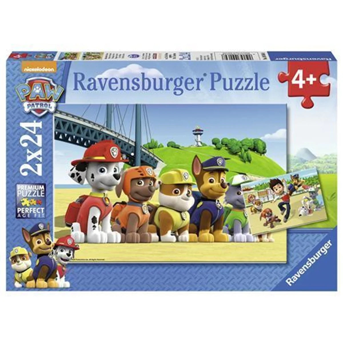PPP pp-p 4枚セット Ravensburger 2x24 Parça Puzzle Paw Patrol 090648 | Toysall