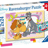Ravensburger 2x24 Parça Puzzle Walt Disney Favori Hayvanlar 050871