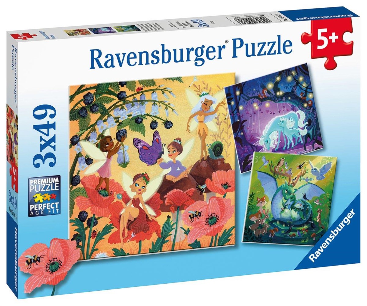 Ravensburger 3x49 Parça Puzzle Sihirli Karakterler 051816 | Toysall