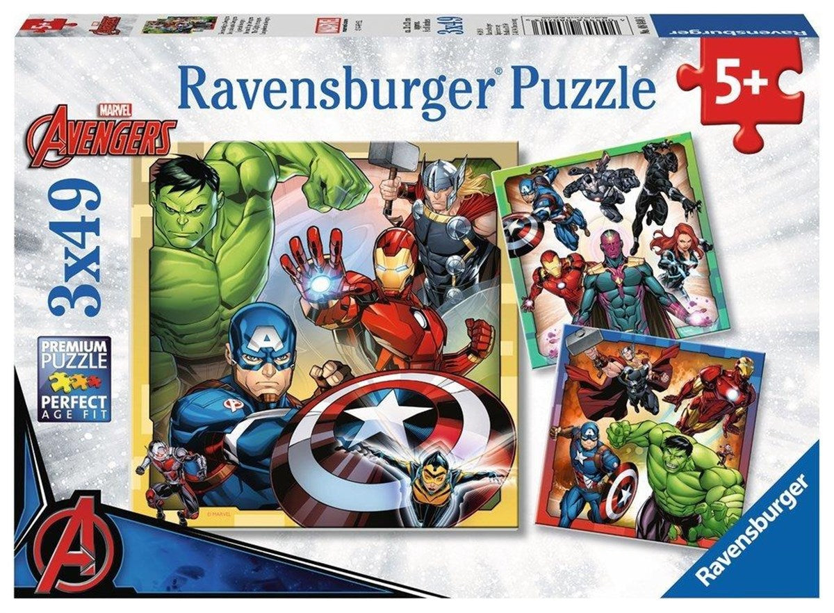 Ravensburger 3x49 Parça Puzzle Avengers 080403 | Toysall