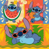 Ravensburger 3x49 Parça Puzzle Disney Stitch 120041146