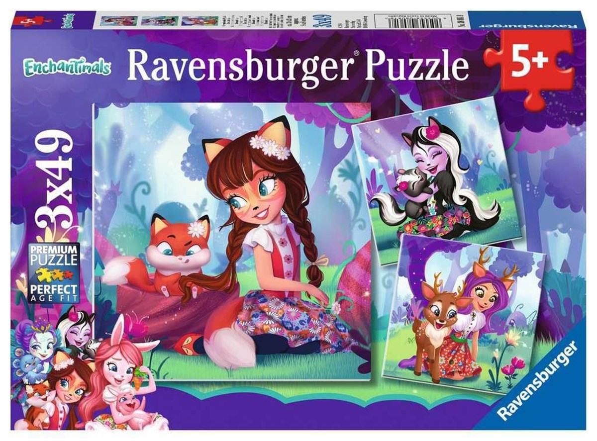 Ravensburger 3x49 Parça Puzzle Enchantimals 080618 | Toysall