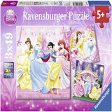 Ravensburger 3x49 Parça Puzzle Pamuk Prenses 092772