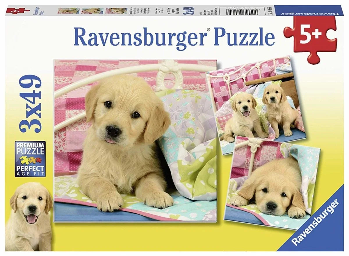 Ravensburger 3x49 Parça Puzzle Puppies 080656 | Toysall