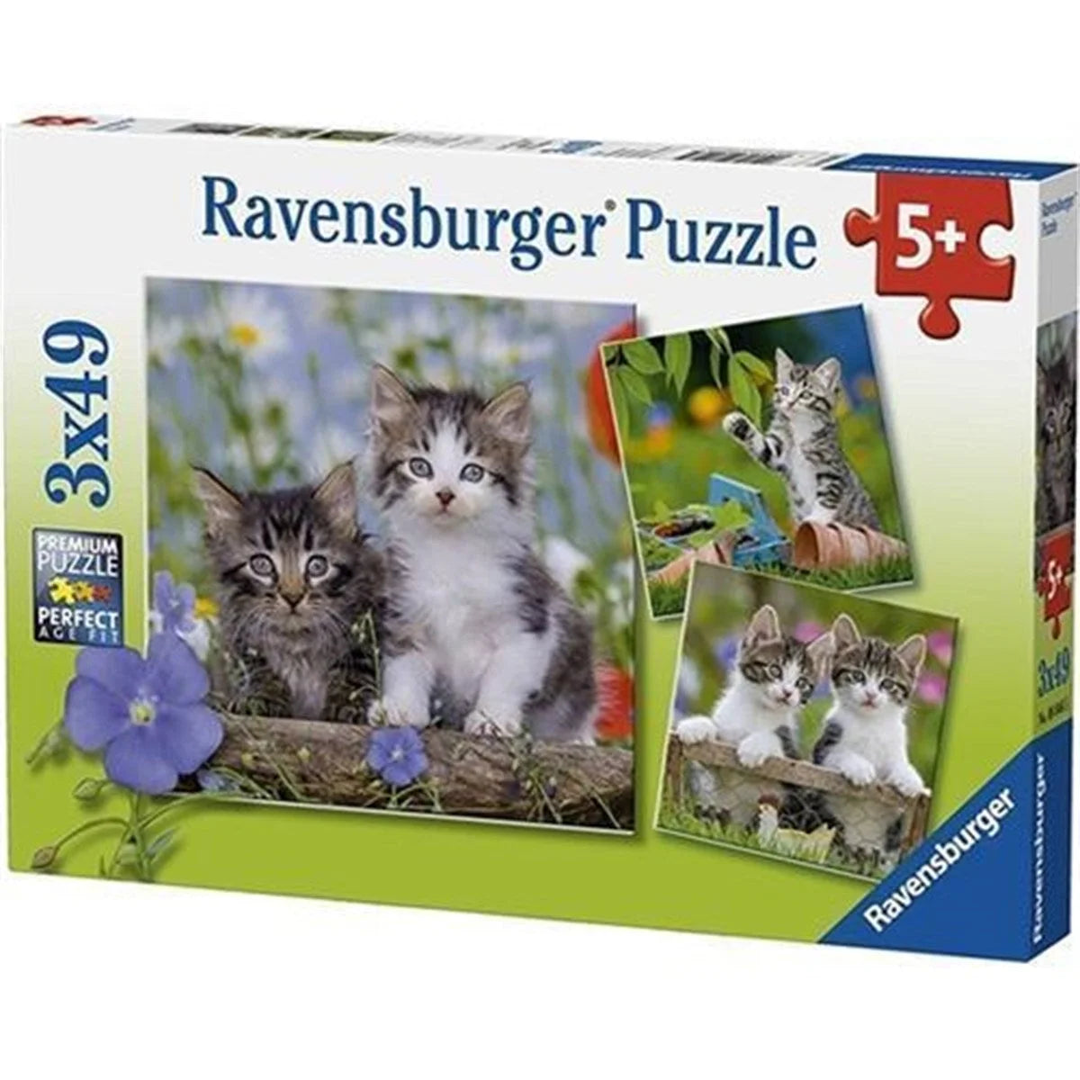 Ravensburger 3x49 Parça Puzzle Tiger Babies 080465 | Toysall