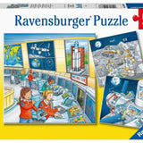 Ravensburger 3x49 Parça Puzzle Tom'la Uzayda 050888