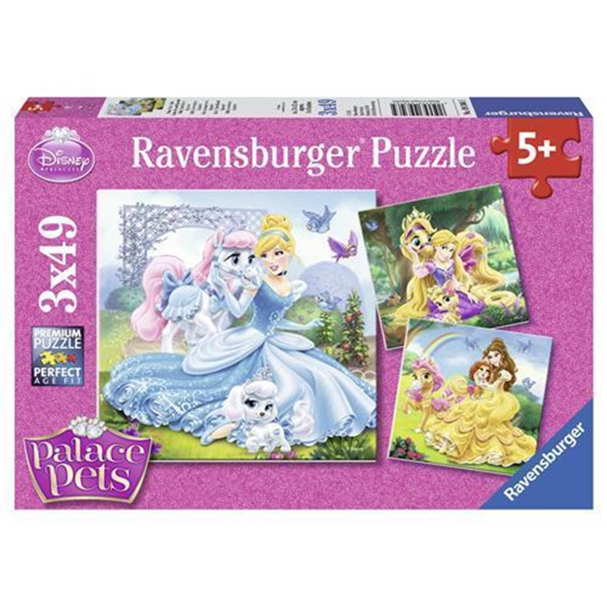 Ravensburger 3x49 Parça Puzzle Walt Disney Belle Cinderella Rapunzel 093465 | Toysall