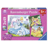 Ravensburger 3x49 Parça Puzzle Walt Disney Belle Cinderella Rapunzel 093465