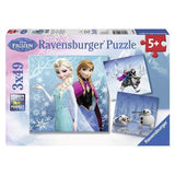 Ravensburger 3x49 Parça Puzzle Walt Disney Frozen Kış Macerası 092642