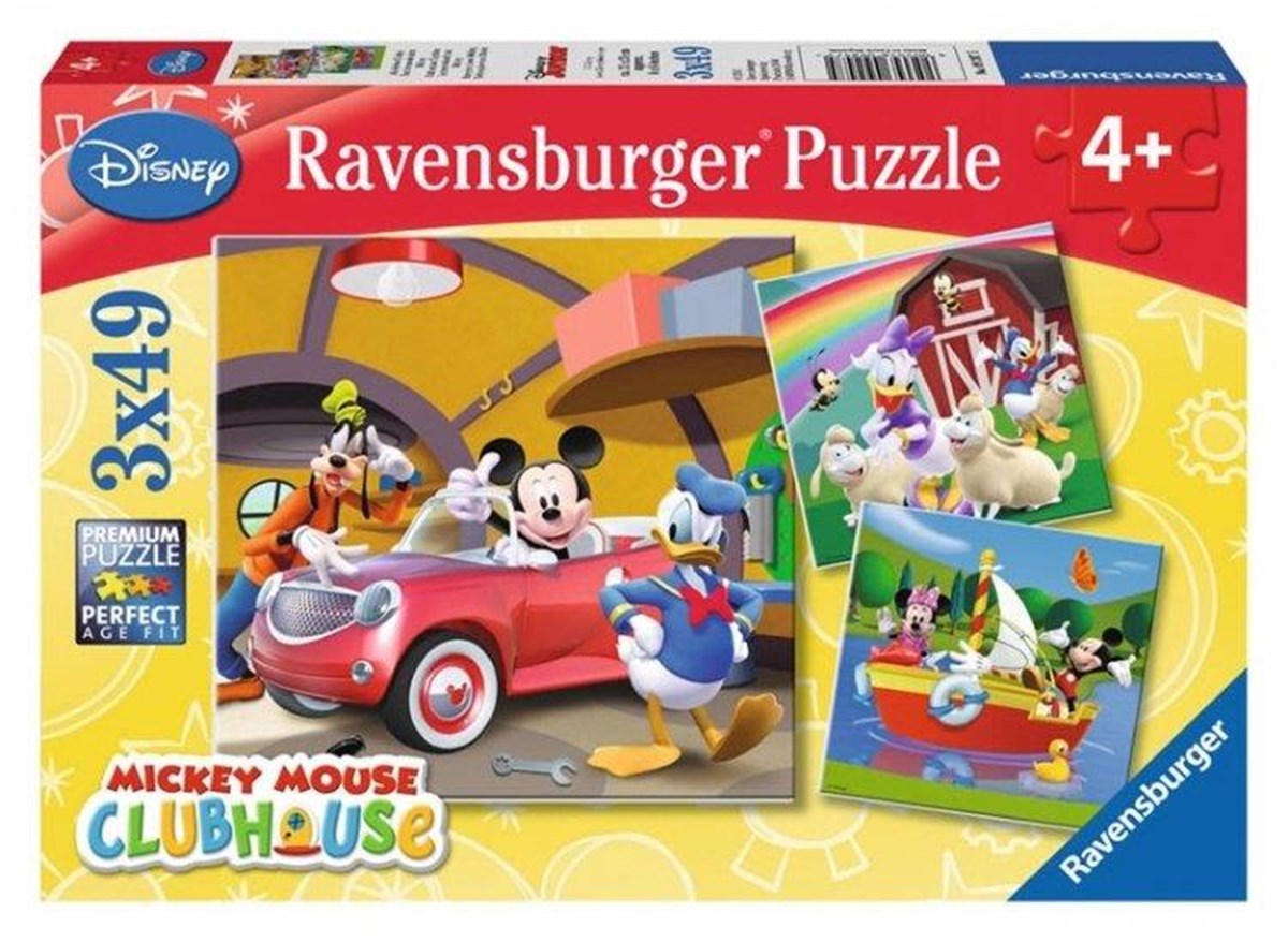 Ravensburger 3x49 Parça Puzzle Walt Disney Mickey Club House 092475 | Toysall