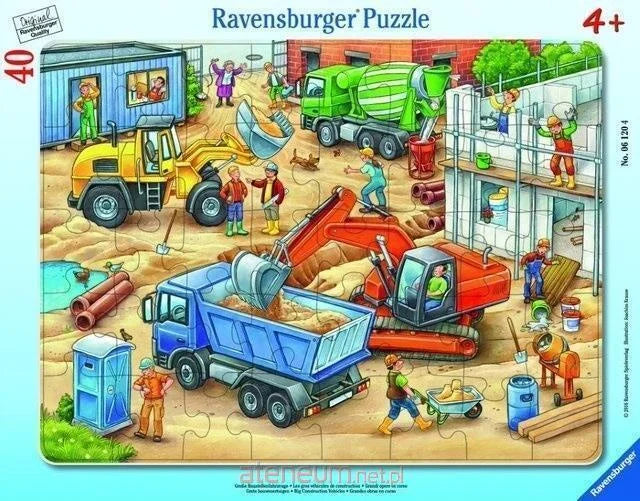Ravensburger 40 Parça Puzzle İş Makinaları 061204 | Toysall