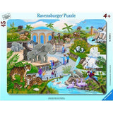 Ravensburger 45 Parça Büyük Çerçeveli Puzzle Hayvanat Bahçesi 066612