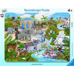 Ravensburger 45 Parça Büyük Çerçeveli Puzzle Hayvanat Bahçesi 066612 | Toysall