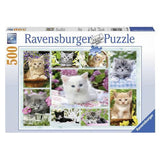 Ravensburger 500 Parça Puzzle Sepette Kedi 141968