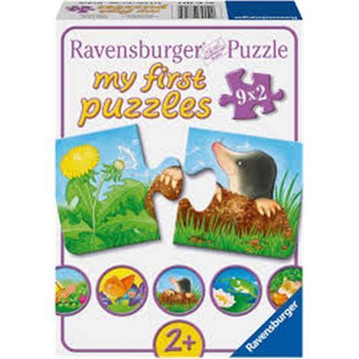 Ravensburger 9x2 Parça Puzzle Bahçe Hayvanları 073139 | Toysall