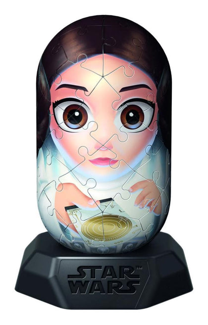 Ravensburger Puzzle 3D Hylkies Star Wars Principessa Leia | 54 Pezzi Numerati, Tecnologia Easy Click | Modellismo Da Collezione Per Adulti E Bambini 12+ | Decorazione Scrivania