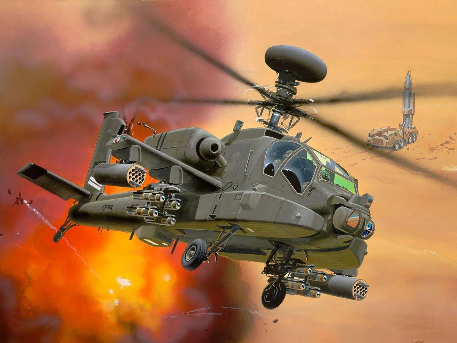 Revell AH-64D Longbow Apache 4046 | Toysall