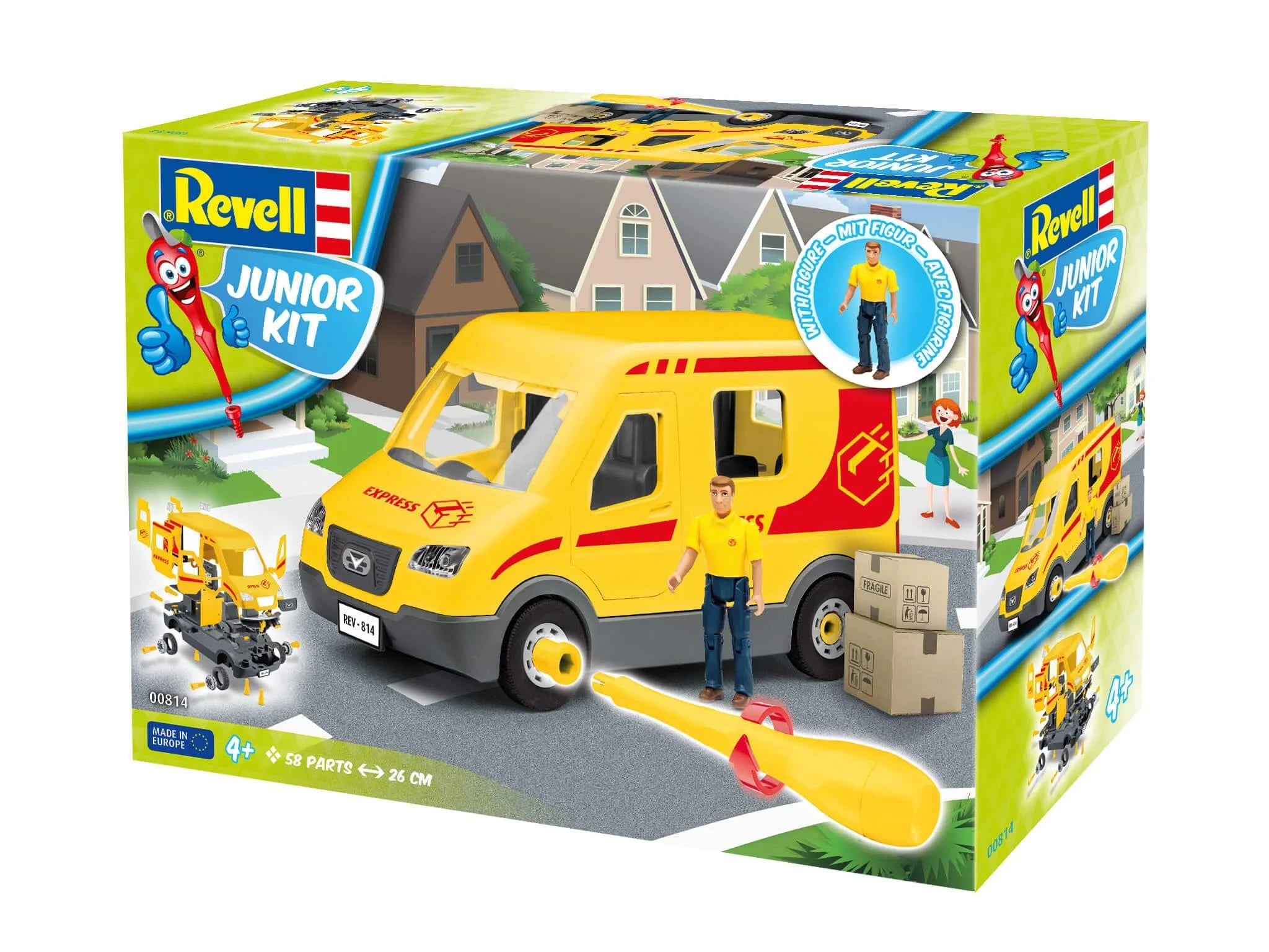 Revell Junior Kit Figürlü Kargo Minibüsü  VEA00814 | Toysall