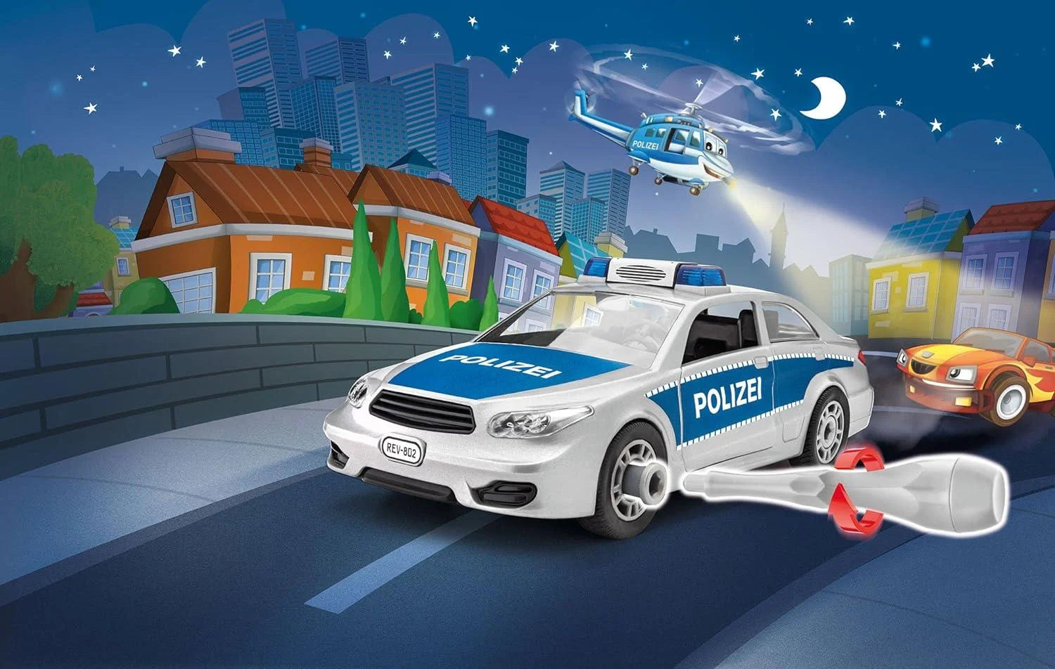 Revell Junior Kit Figürlü Polis Arabası VEA00820 | Toysall