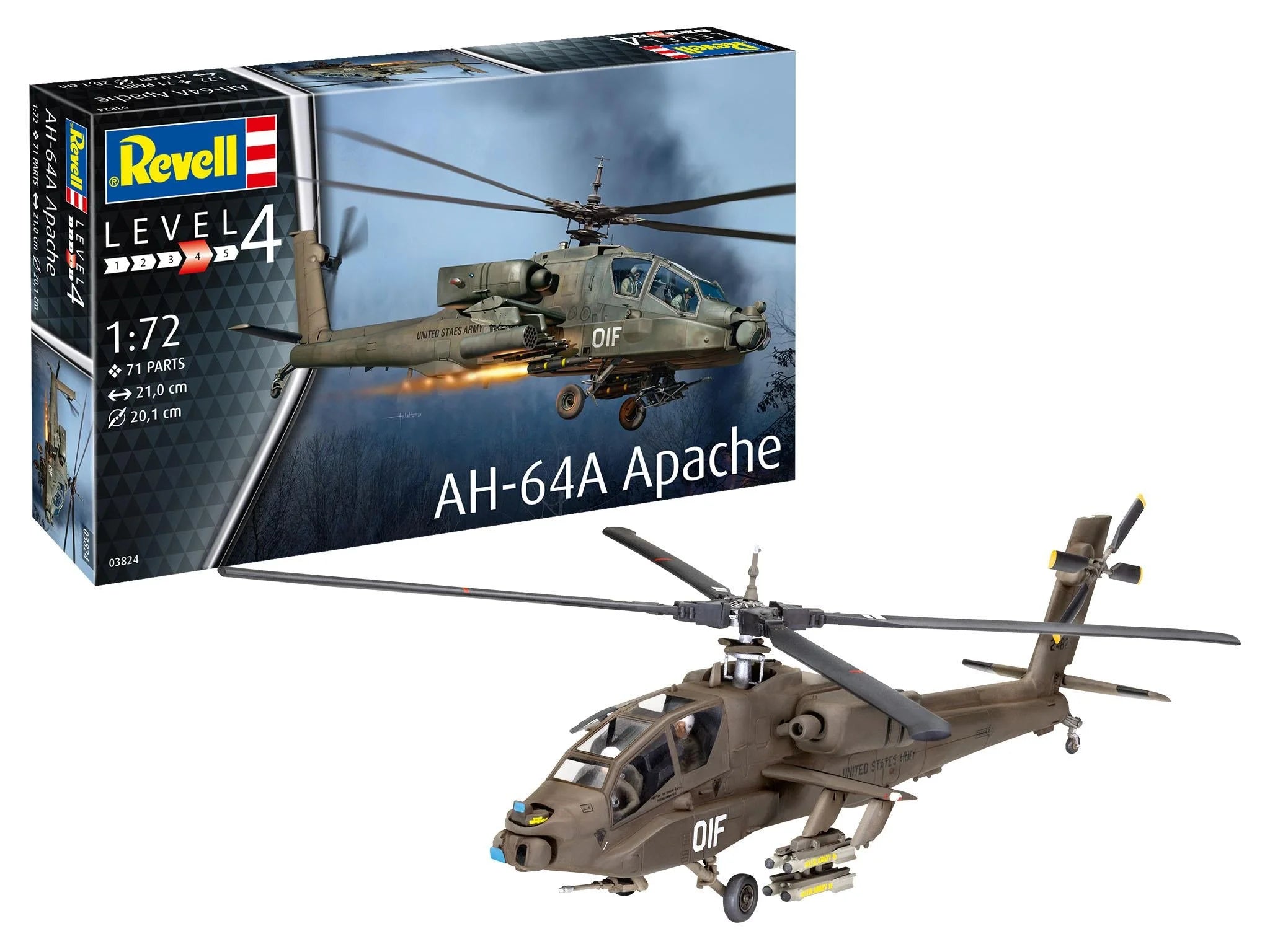 Revell Model Set AH-64A Apache 63824 | Toysall