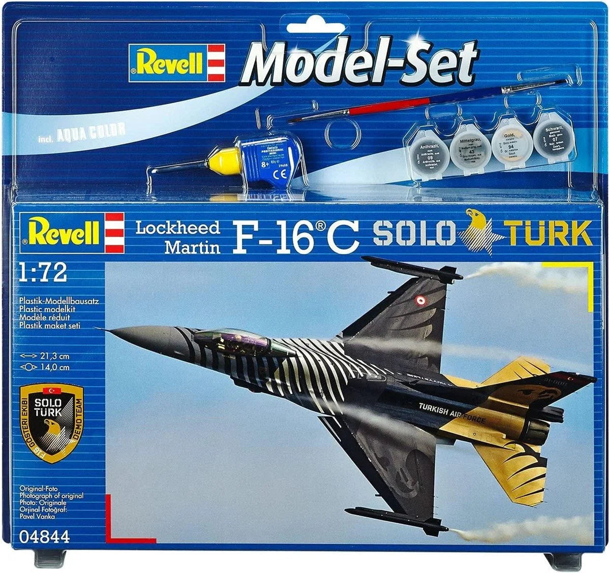 Revell Model Set SoloTürk F-16C 1:72 64844 | Toysall